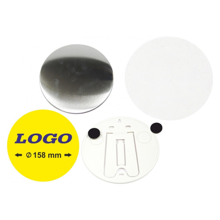 TONDO  Ø 158 mm CON PIEDINO E MAGNETE - 50 PEZZI