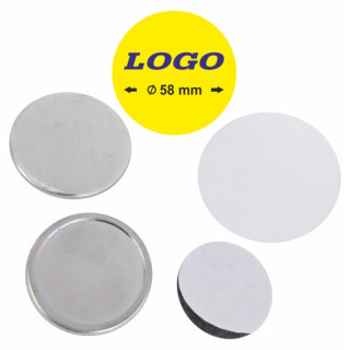 TONDO  Ø 58 mm CON MAGNETE - 400 PEZZI