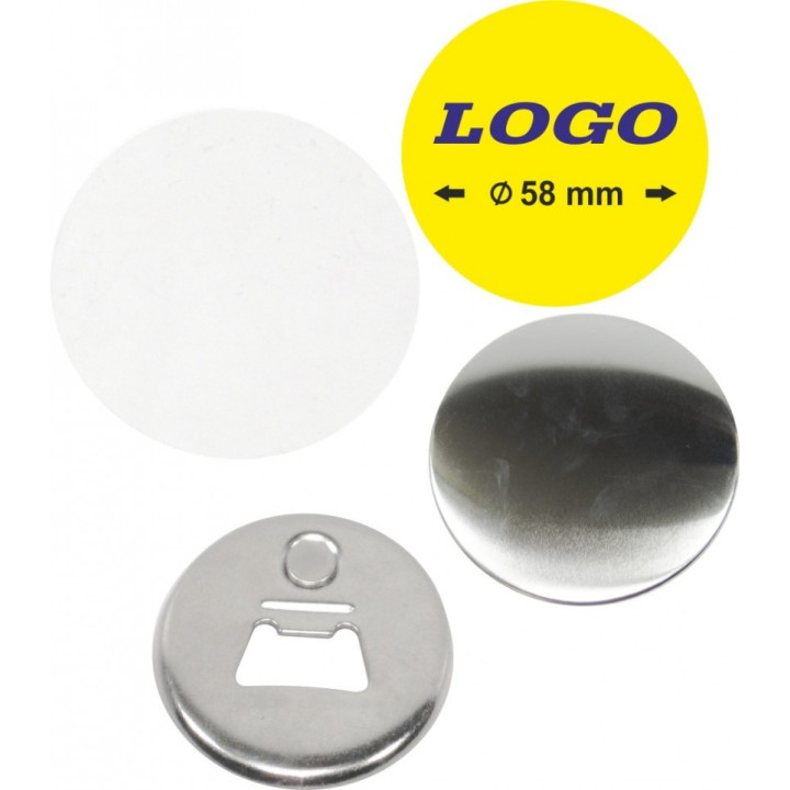 TONDO  Ø 58 mm APRIBOTTIGLIE CON MAGNETE - 200 PEZZI