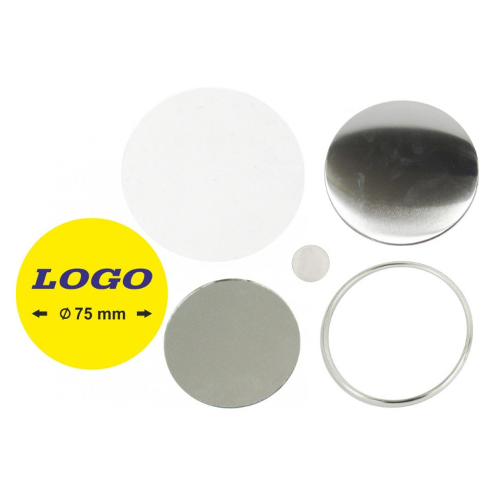 TONDO  Ø 75 mm CON SPECCHIETTO - 400 PEZZI