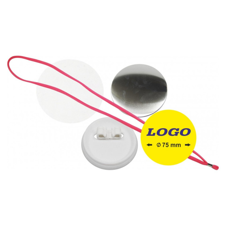 TONDO  Ø 75 mm CORDONCINO PORTABOTTONE - 400 PEZZI