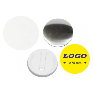 TONDO  Ø 75 mm CLIP IN PLASTICA - 400 PEZZI