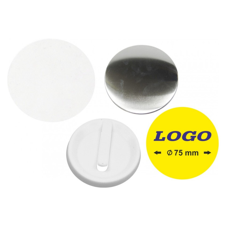 TONDO  Ø 75 mm CLIP IN PLASTICA - 400 PEZZI