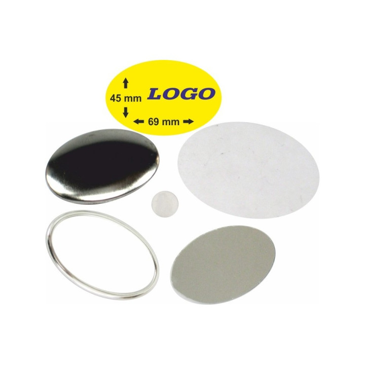 OVALE 69x45mm SPECCHIETTO - 400 PEZZI