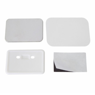 RETTANGOLO 37x58mm CON MAGNETE PLASTOFFERITE - 400 PEZZI