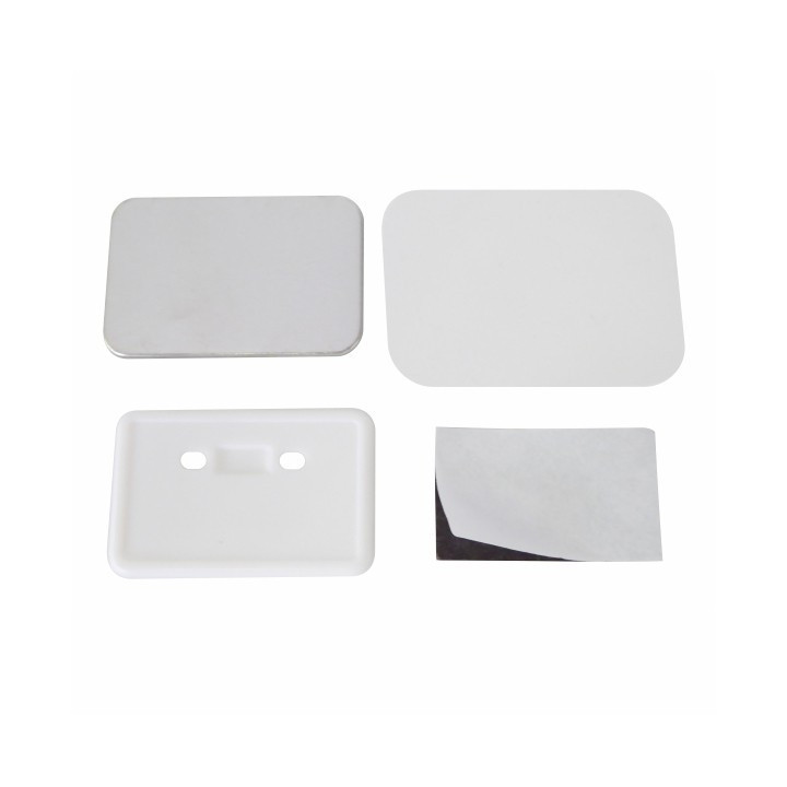 RETTANGOLO 37x58mm CON MAGNETE PLASTOFFERITE - 400 PEZZI