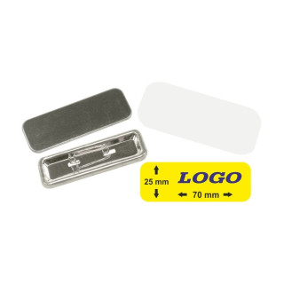 RETTANGOLO 25x70 mm CON SPILLA - 400 PEZZI