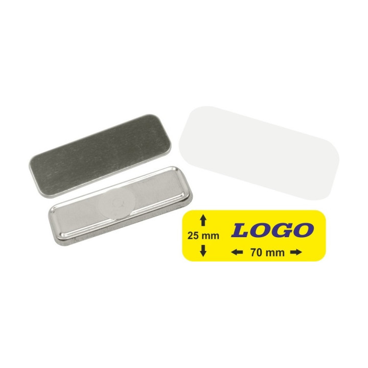 RETTANGOLO 25x70 mm CON MAGNETE - 400 PEZZI