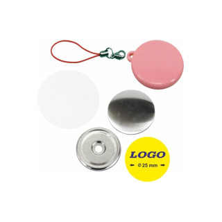 TONDO  Ø 25 mm PORTACELLULARE COLORI ASSORTITI - 400 PEZZI