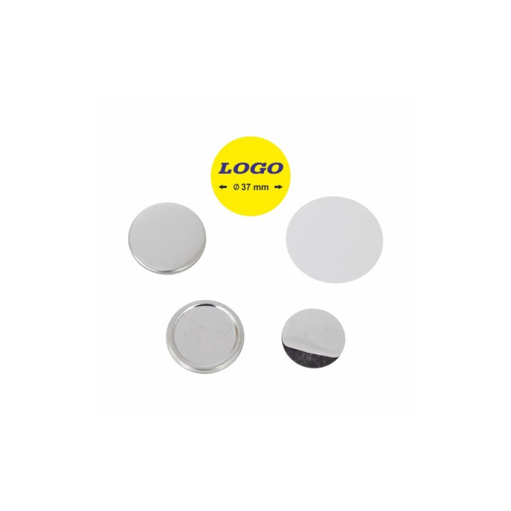 TONDO  Ø 37 mm CON MAGNETE - 400 PEZZI