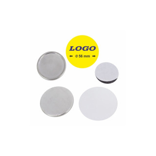 TONDO Ø 56 mm CON MAGNETE - 100 PEZZI