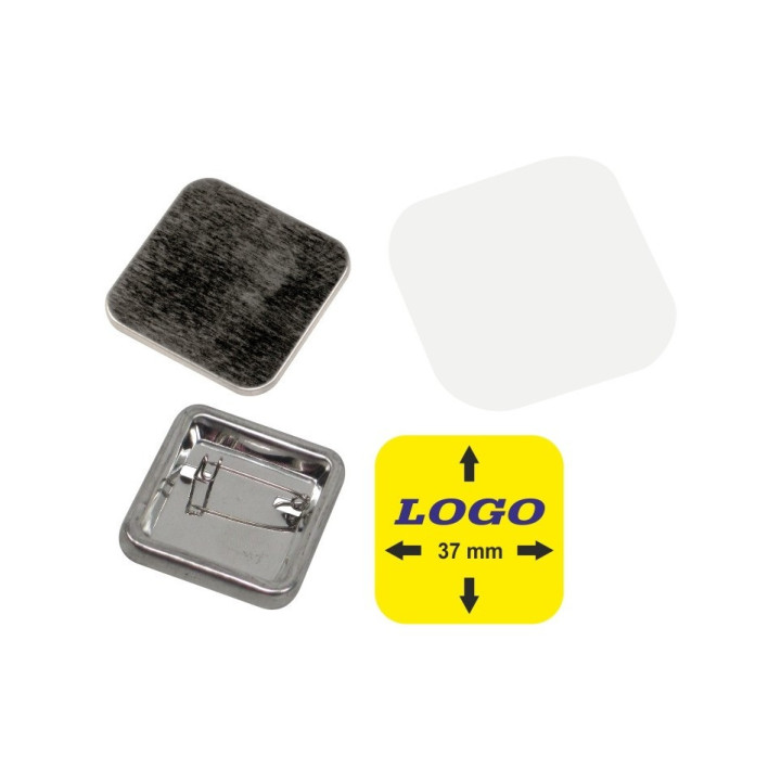 QUADRATO 37x37 mm SPILLA - 400 PEZZI