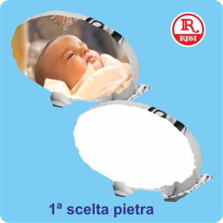 PIETRE OVALI 15x20 SPESSORE  0,8 cm CON PIEDINI E SCATOLA, PER LA SUBLIMAZIONE - 2 PEZZI