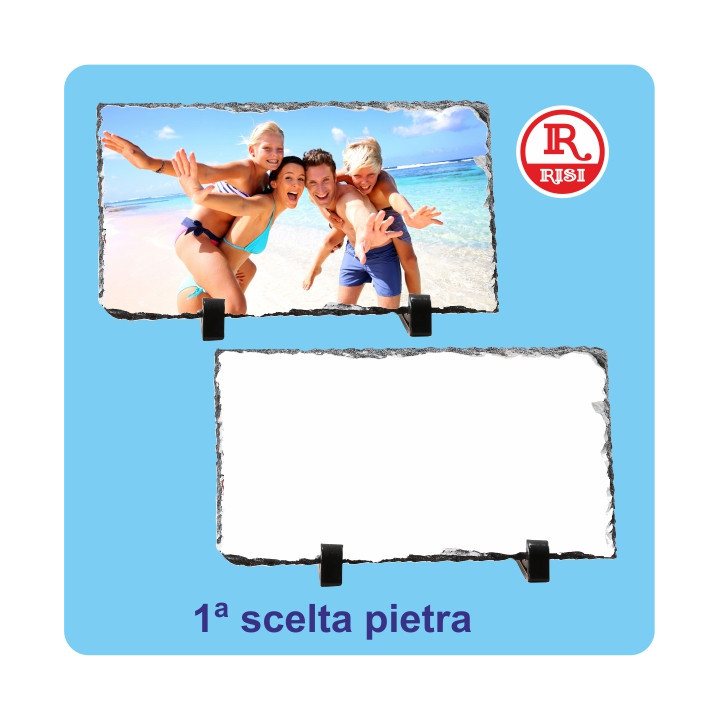 PIETRE RETTANGOLARI 12x22 SPESSORE  0,8 cm CON PIEDINI E SCATOLA, PER LA SUBLIMAZIONE - 2 PEZZI
