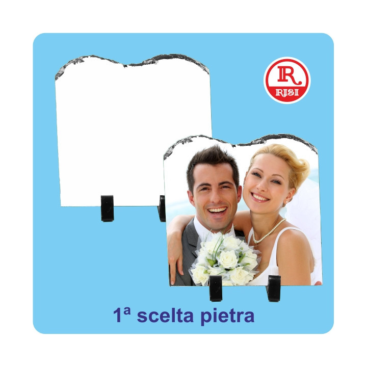 PIETRE ONDULATE 15x15 SPESSORE  0,8 cm CON PIEDINI E SCATOLA, PER LA SUBLIMAZIONE - 2 PEZZI