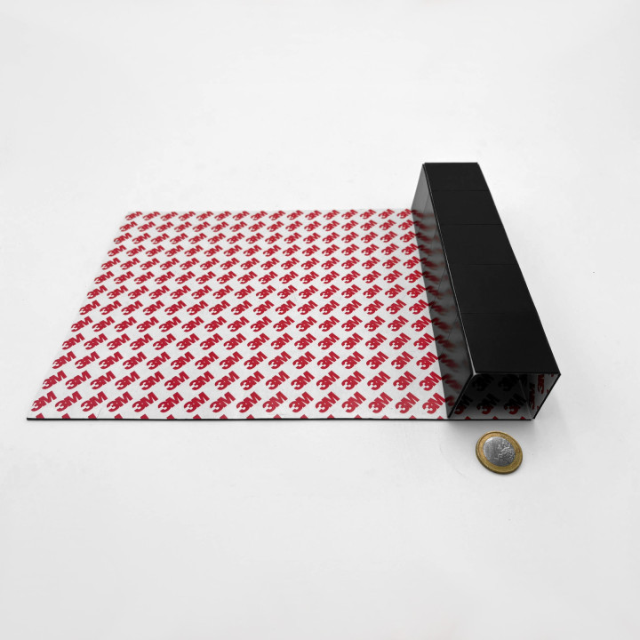 FOGLI MAGNETICI CON ADESIVO 3M SPESSORE 1,2 MM GRANDI