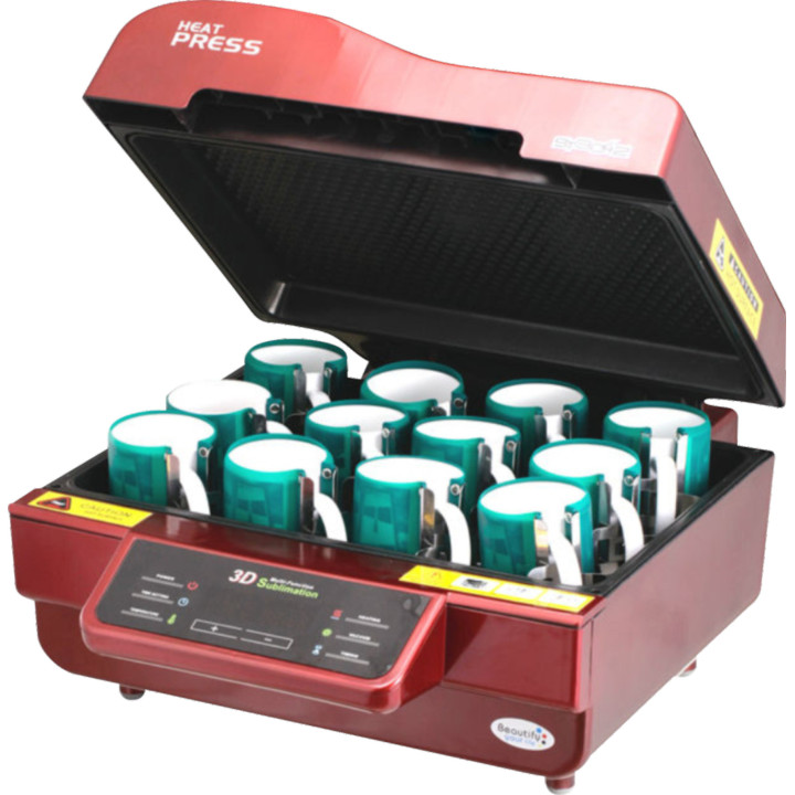 Forno sublimazione 3D con  sistema sottovuoto