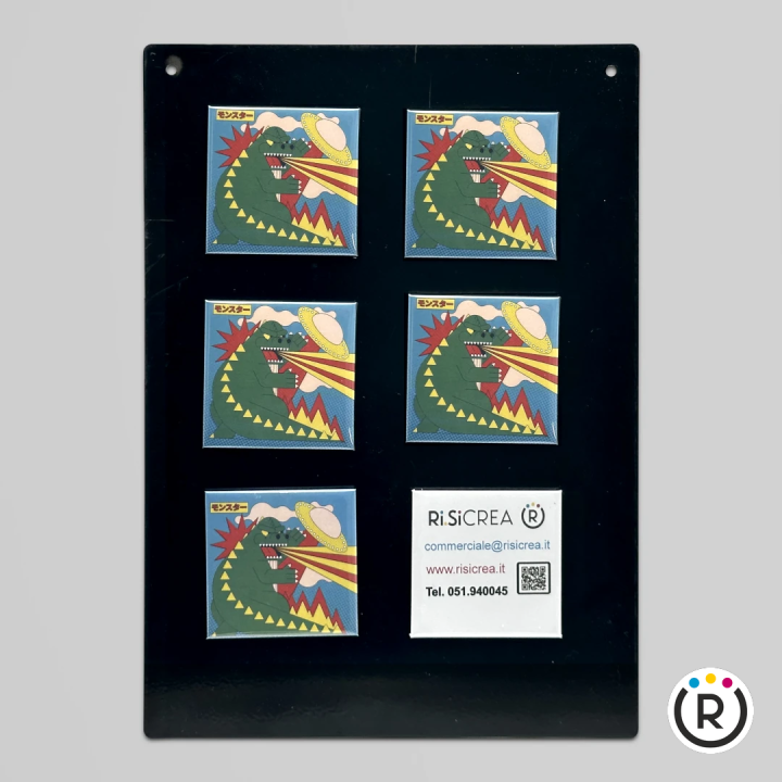 Kit Quadrato 63x63 mm con fissaggio magnete sicuro