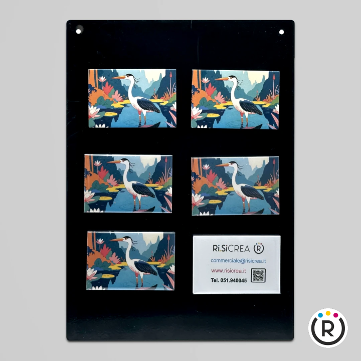 Kit  Rettangolare 80x54 mm con fissaggio magnete sicuro