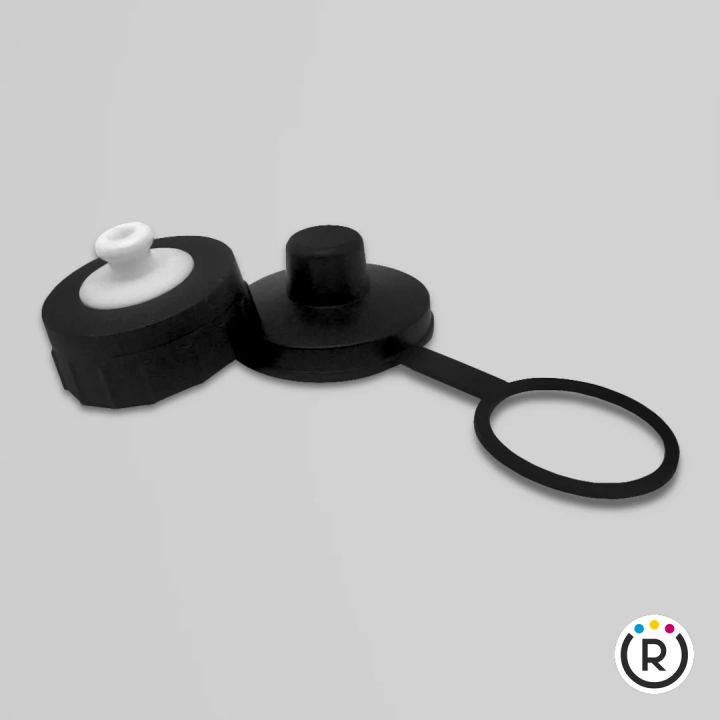TAPPO NERO PER BORRACCIA  A VITE ERMETICO
