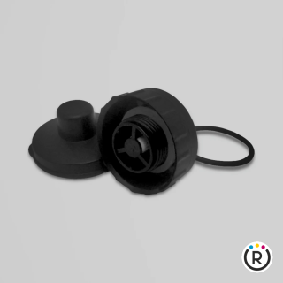 TAPPO NERO PER BORRACCIA  A VITE ERMETICO