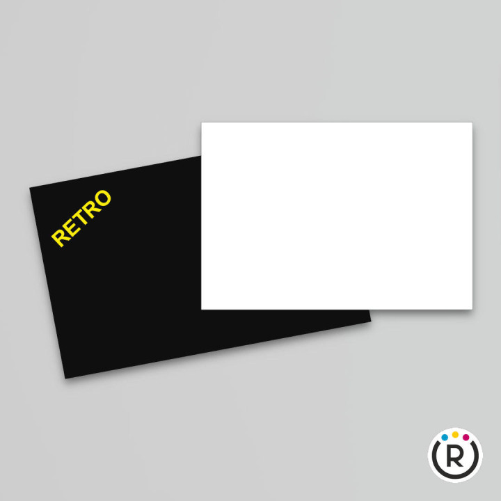 Pannello Rettangolare in HDF Sublimatico Bianco con Bordo Nero – Spessore 6mm (Varie Misure)
