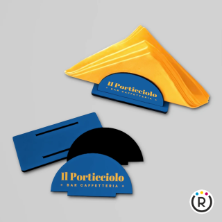 PORTATOVAGLIOLI IN HDF BIANCO PER SUBLIMAZIONE – 14 x 6,4 x 6,6 CM – RETRO NERO