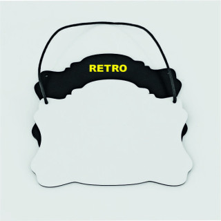 HDF 12,7X16,8 cm SPESSORE 3 mm CON FORI DA APPENDERE , PER LA SUBLIMAZIONE, RETRO NERO